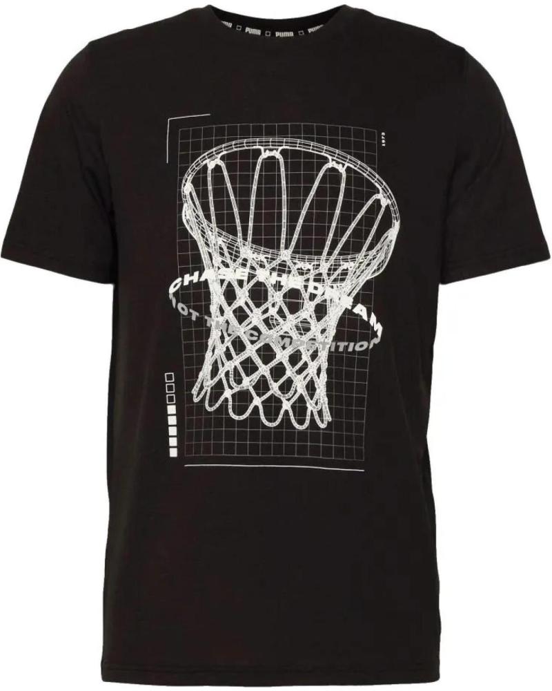 PUMA CAMISETA DE BALONCESTO PUMA PERIMETER TEE NEGRA 1
