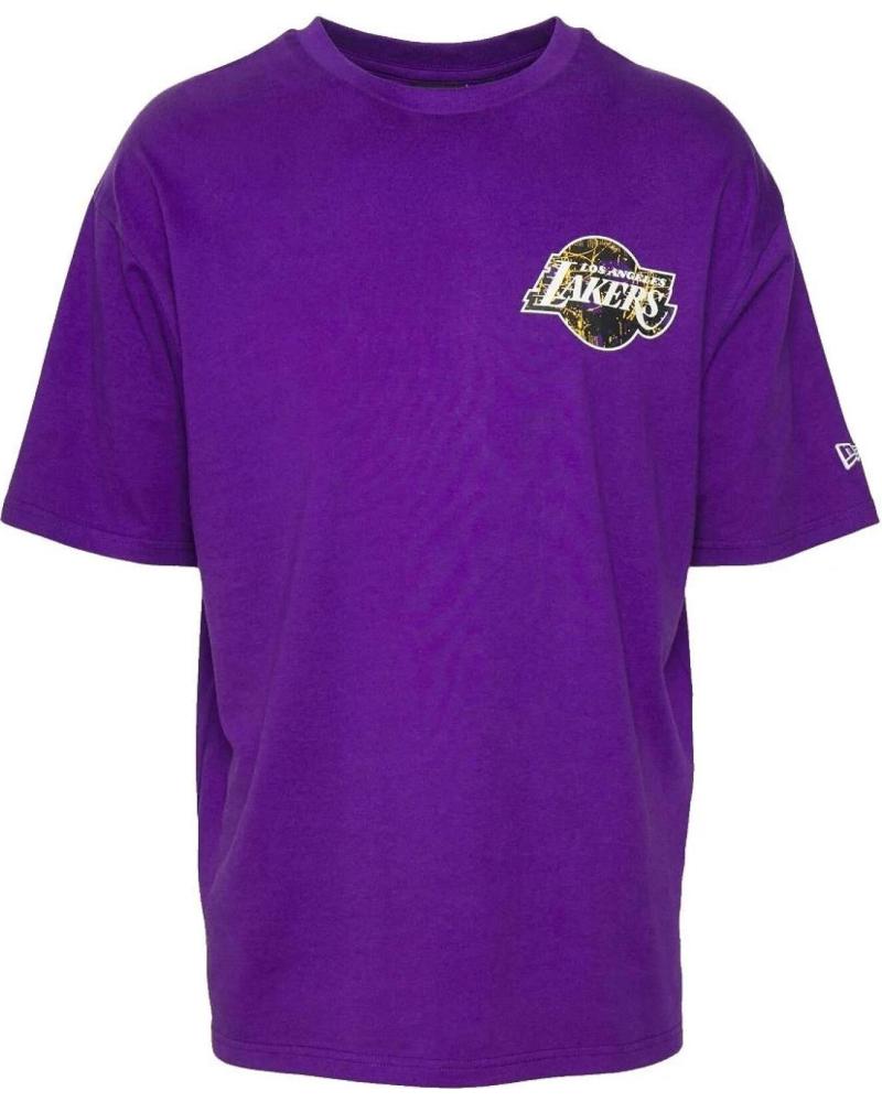 NEW ERA CAMISETA NEW ERA LAKERS INFILL TEAM LOGO OVERSIZED MORADO 1