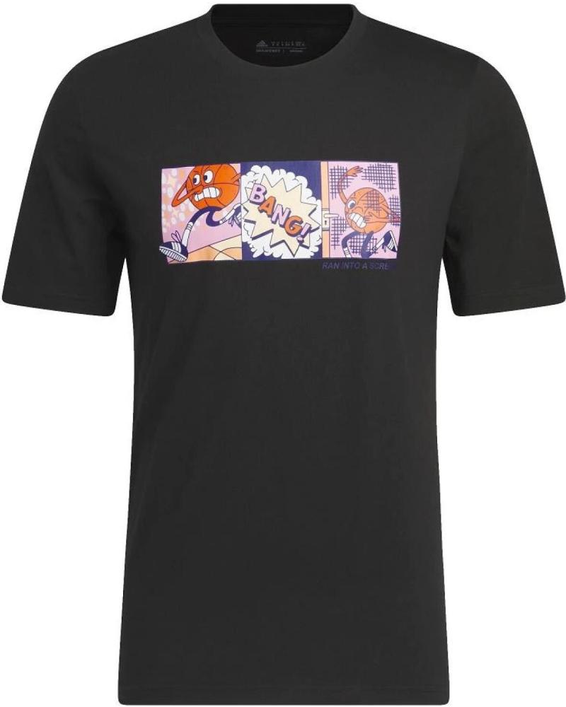 ADIDAS CAMISETA ADIDAS LIL STRIPE BASKETBALL GRAPHIC NEGRA 1