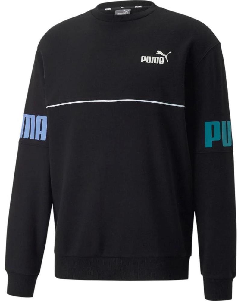 PUMA SUDADERA PUMA POWER COLORBLOCK NEGRA PARA HOMBRE 1