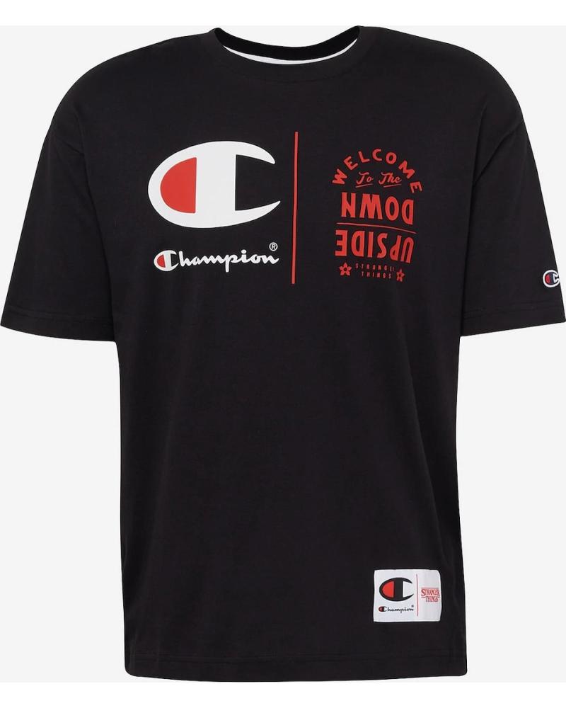 CHAMPION CAMISETA CHAMPION X STRANGER THINGS WELCOME NEGRA 1