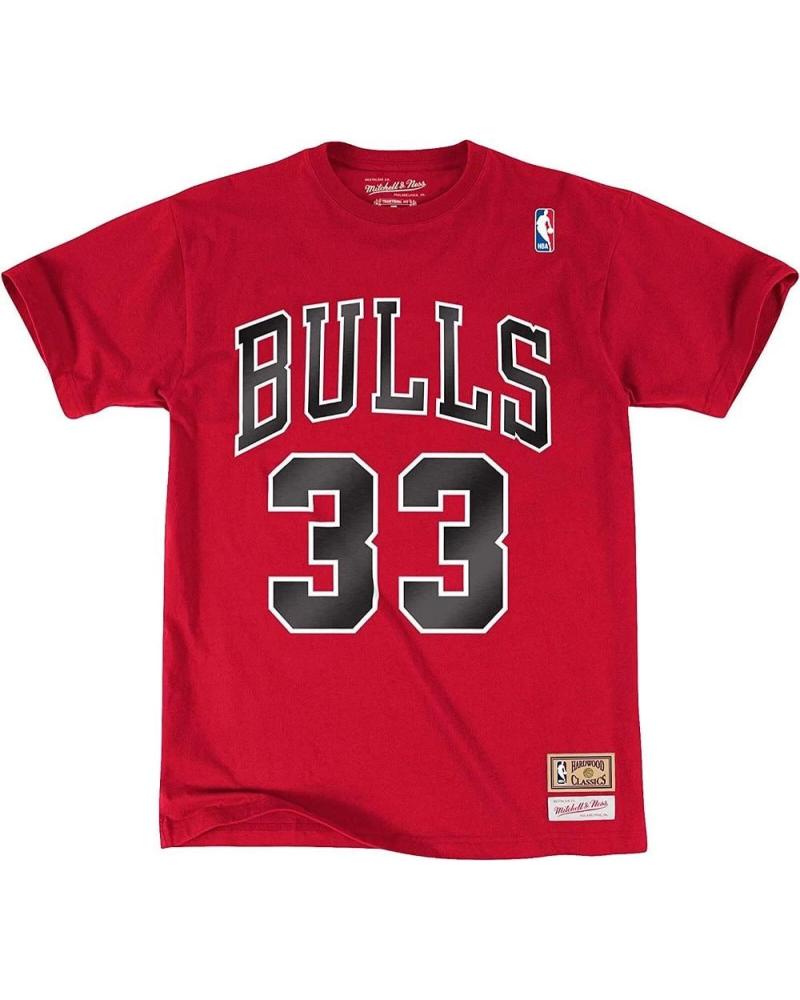 MITCHELL NESS CAMISETA MITCHELL & NESS SCOTTIE PIPPEN CHICAGO BULLS #33 ROJA 1