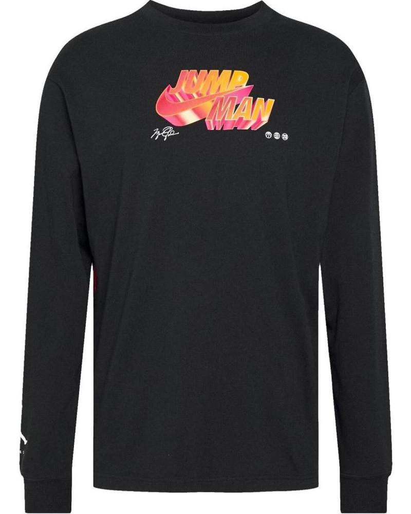 JORDAN CAMISETA JORDAN JUMPMAN MANGA LARGA NEGRA 1