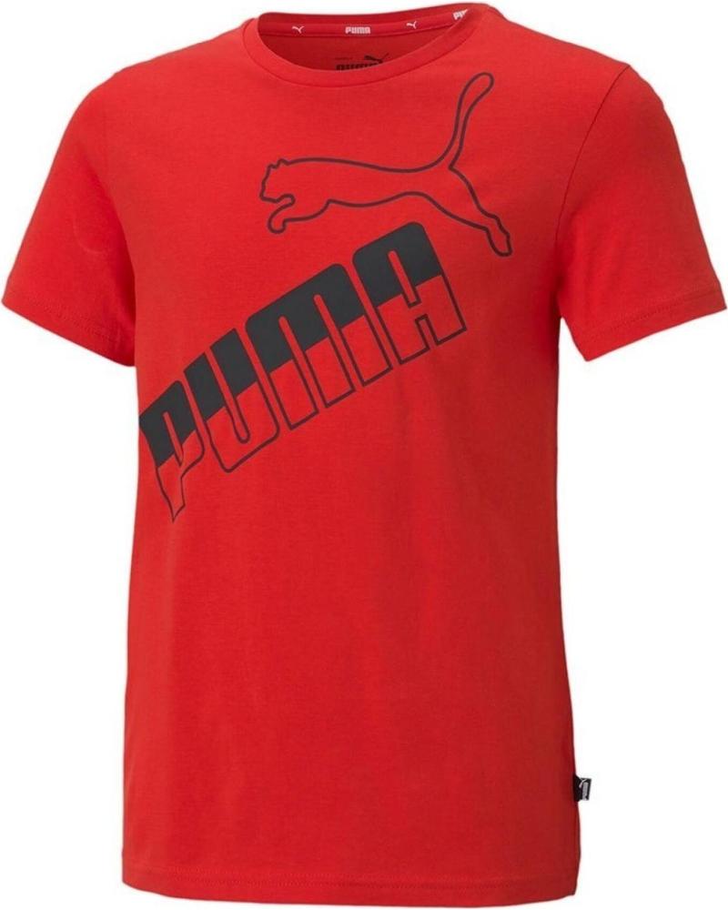 PUMA CAMISETA PUMA AMPLIFIED BIG LOGO ROJA JUNIOR 1