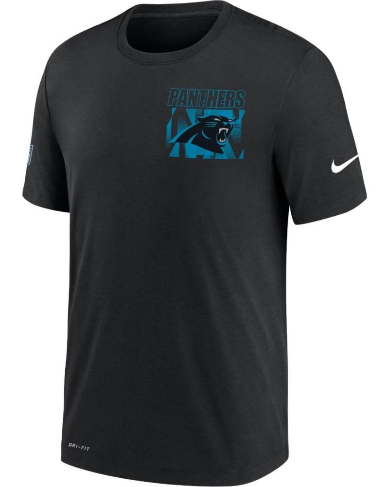 NIKE CAMISETA NIKE NFL CAROLINA PANTHERS LOGO HOMBRE NEGRA 1