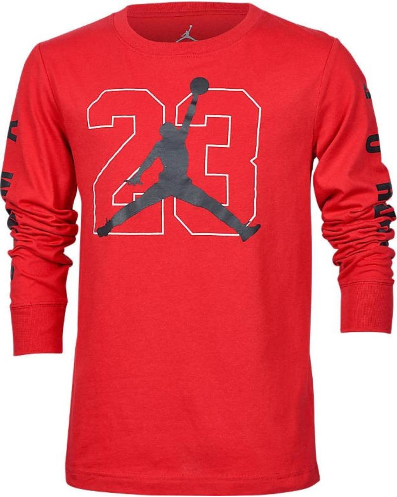 JORDAN CAMISETA JORDAN MANGA LARGA AIR JUMPMAN 23 ROJA 1