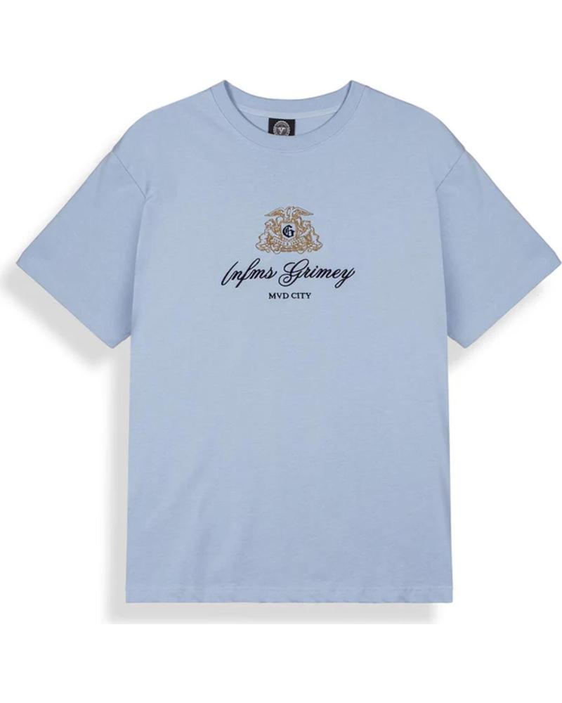 GRIMEY CAMISETA GRIMEY CHIEF WATCHER MUD CITY REGULAR TEE LIGHT BLUE