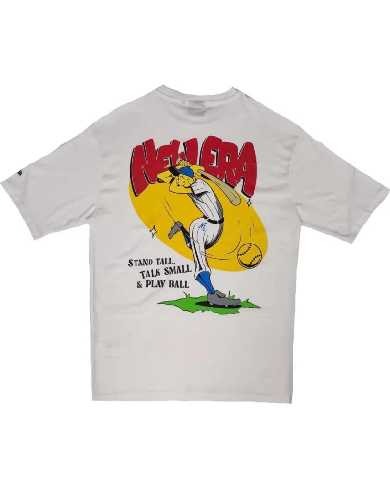 NEW ERA CAMISETA DE BÉISBOL NEW ERA GRAPHIC BLANCA BLANCO