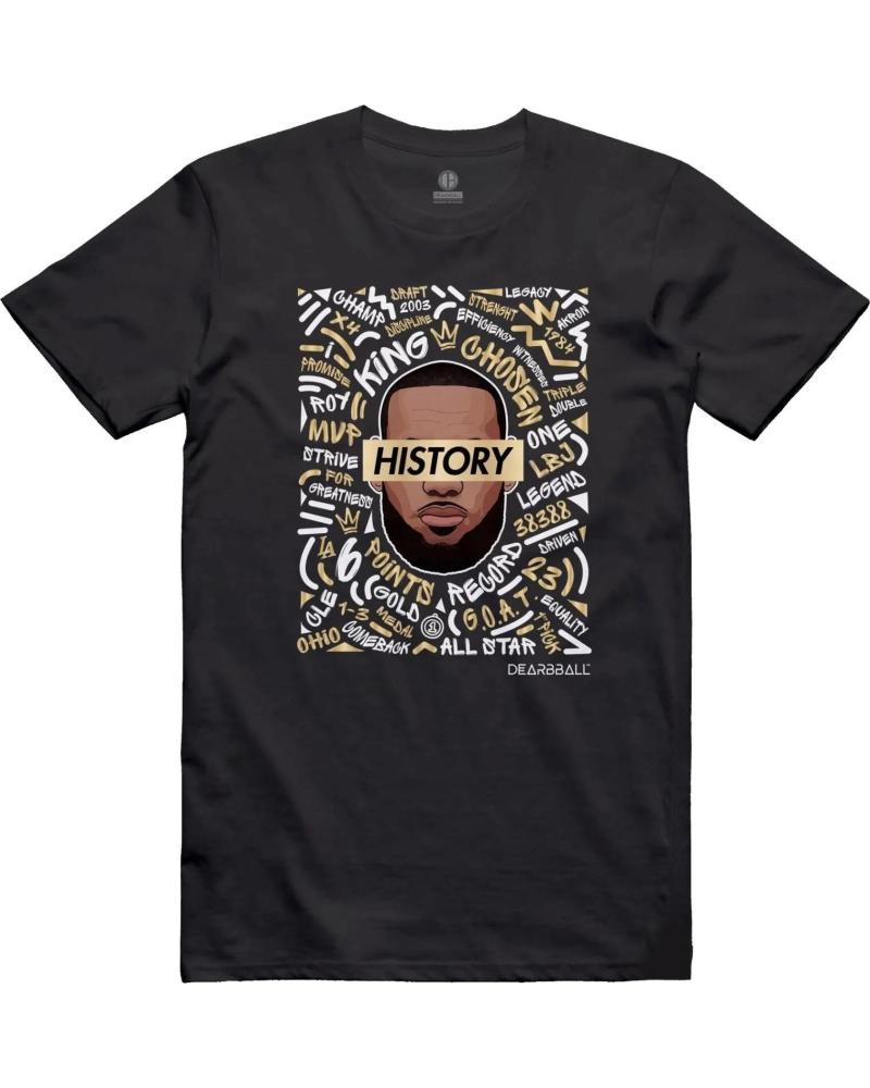 DEARBBALL CAMISETA DEARBBALL THE KING HISTORY WORDS NEGRA 1