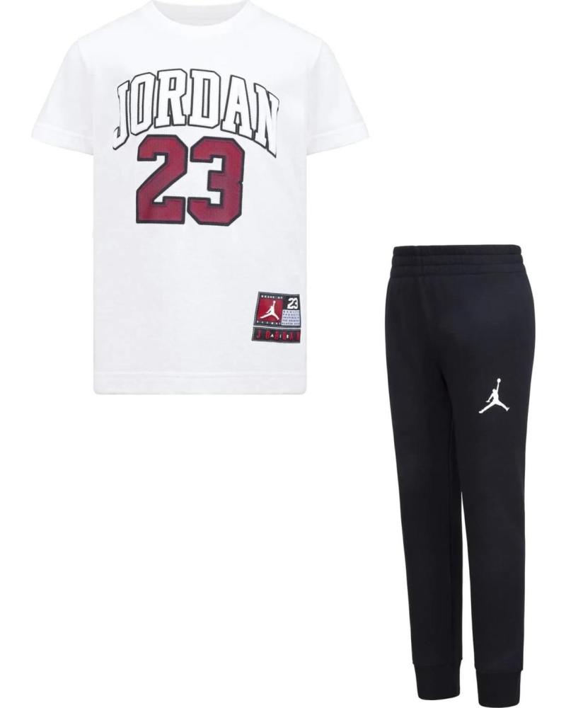JORDAN CONJUNTO JORDAN AIR PARA NIÑO: CAMISETA Y PANTALÓN NEGRO Y BLANCO 1