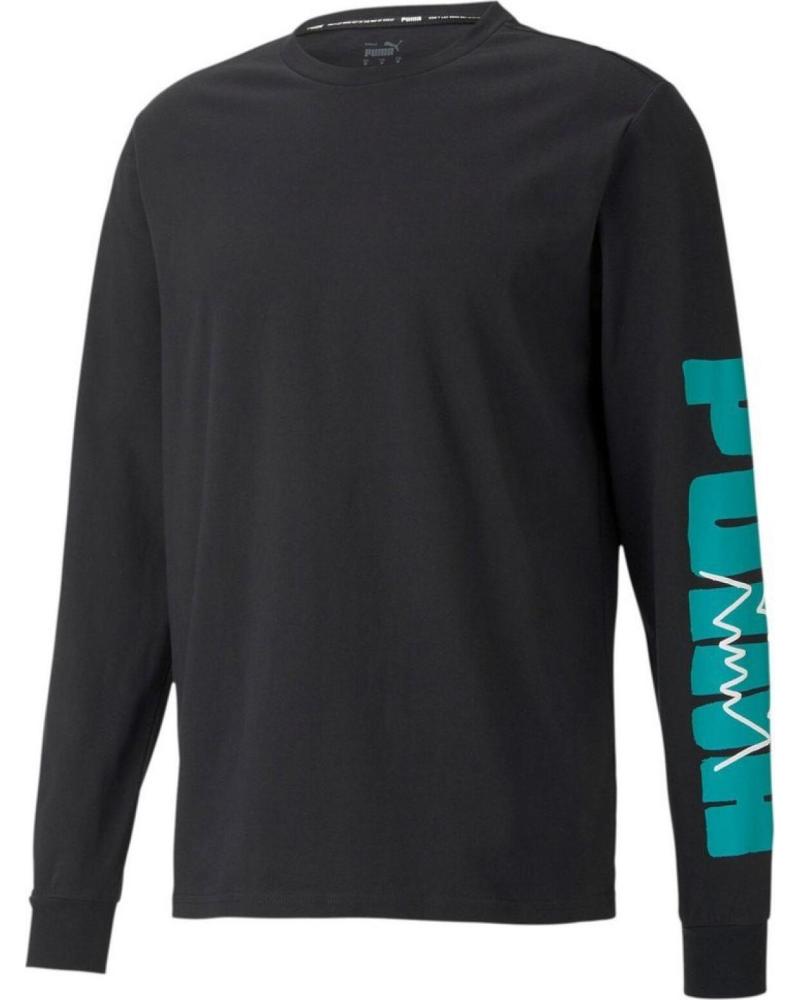 PUMA CAMISETA PUMA HOOPS PARQUET GRAPHIC MANGA LARGA HOMBRE 1