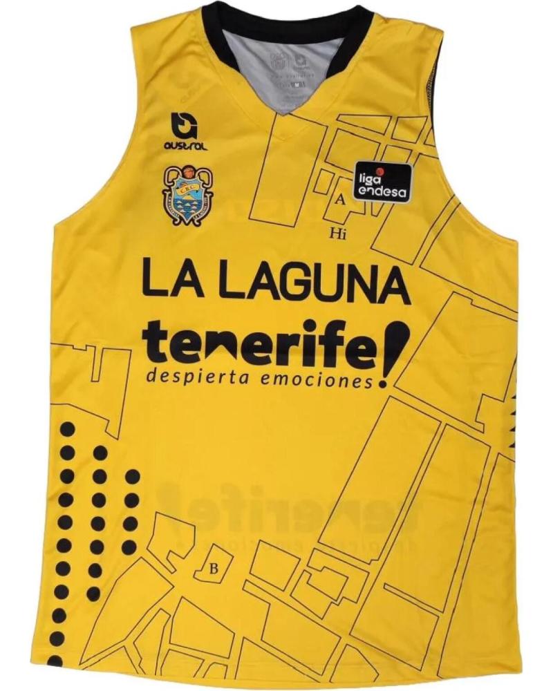 AUSTRAL CAMISETA CBC LA LAGUNA TENERIFE TORRIANI AMARILLA ACB 2025-2 CAMISETA CBC LA LAGUNA TENERIFE TORRIANI AMARILLA ACB 2025-