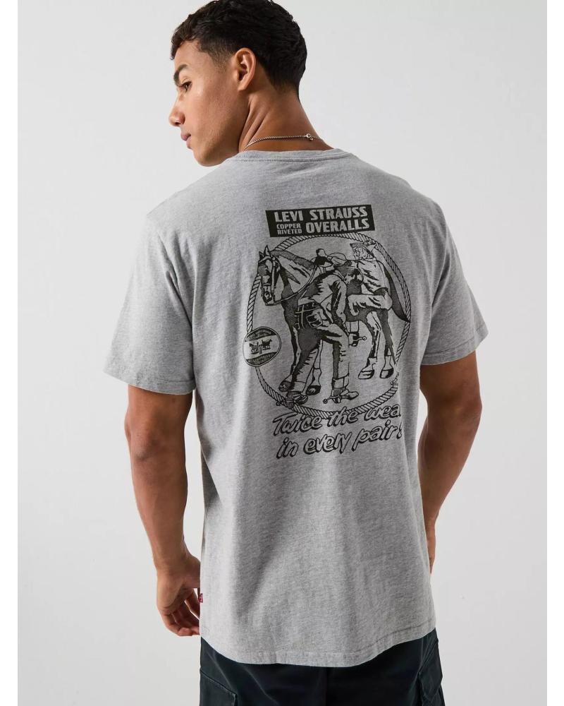 LEVIS CAMISETA LEVI´S HOMBRE GRIS CON ESTAMPADO GRÁFICO GRIS