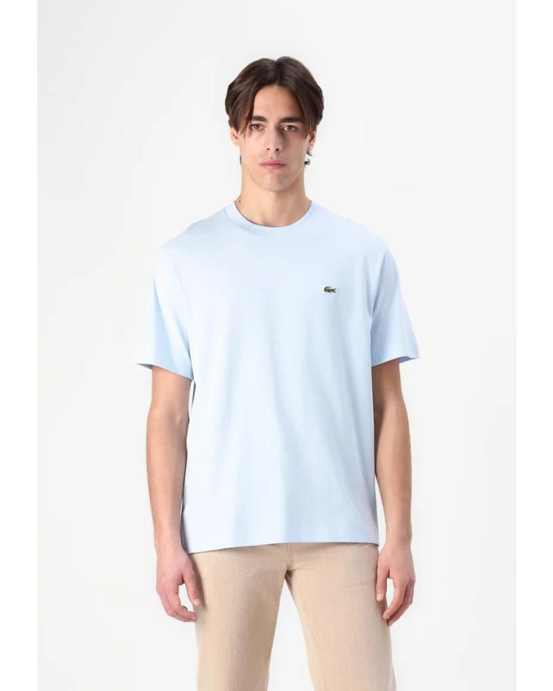 Zapatos de Hombre LACOSTE CAMISETA LACOSTE TEE SHIRT HOMBRE AZUL CLARO VERDE AGUA