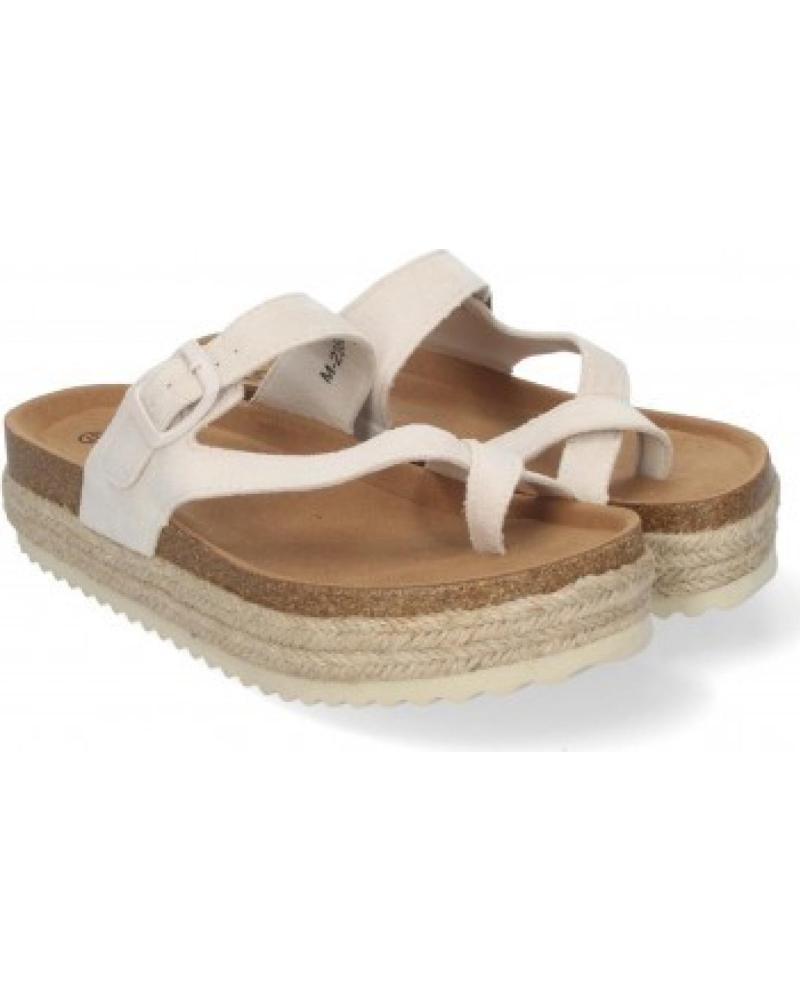 SPORT3PUNTO0 SANDALIAS PLANAS DE TIRAS BEIGE PARA MUJER VARIOS COLORES