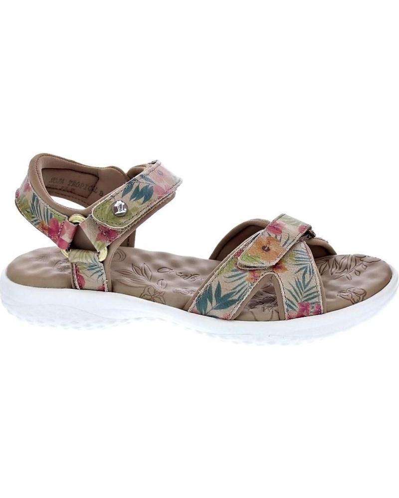 SANDALIAS PANAMA JACK NOJA TROPICAL B2 BEIGE DE CUERDA PARA MUJER NAPA CUERDA