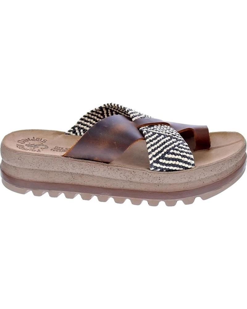 SANDALIAS FANTASY SANDALS MODELO SANSA MUJER MARRÓN MARRóN