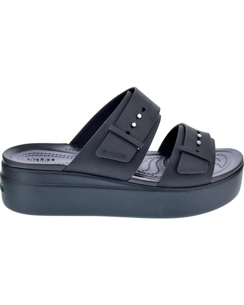 SANDALIAS CROCS BROOKLYN BUCKLE MUJER NEGRO NEGRO
