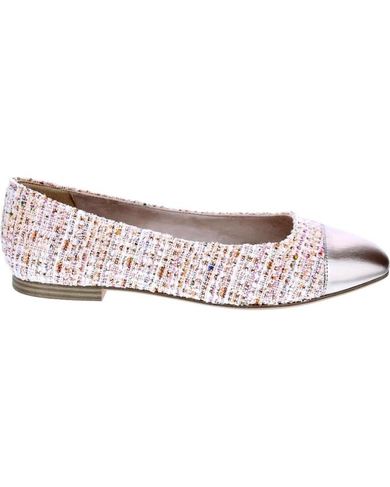 BAILARINAS TAMARIS MUJER BEIGE CON PUNTA METÁLICA BEIGE
