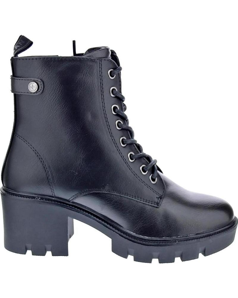 BOTINES XTI DE MUJER CON CORDONES NEGROS NEGRO