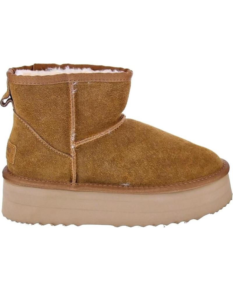 BOTINES GIOSEPPO BANCROFT MUJER CUERO MARRÓN MARRóN