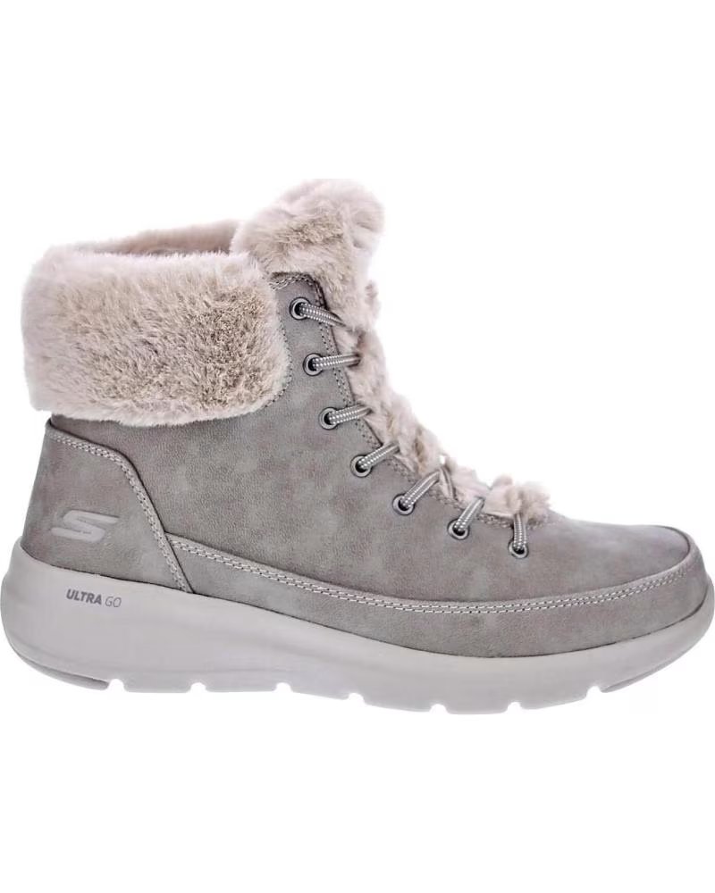 Botines Skechers Glacial Ultra Wonderland 144202 para Mujer Taupe