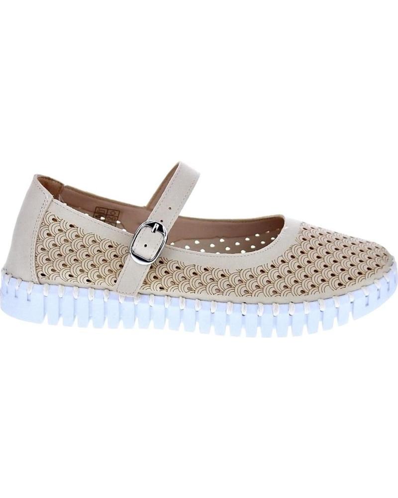 BAILARINAS ILSE JACOBSEN MODELO 3476 BEIGE CON TIRA BEIGE