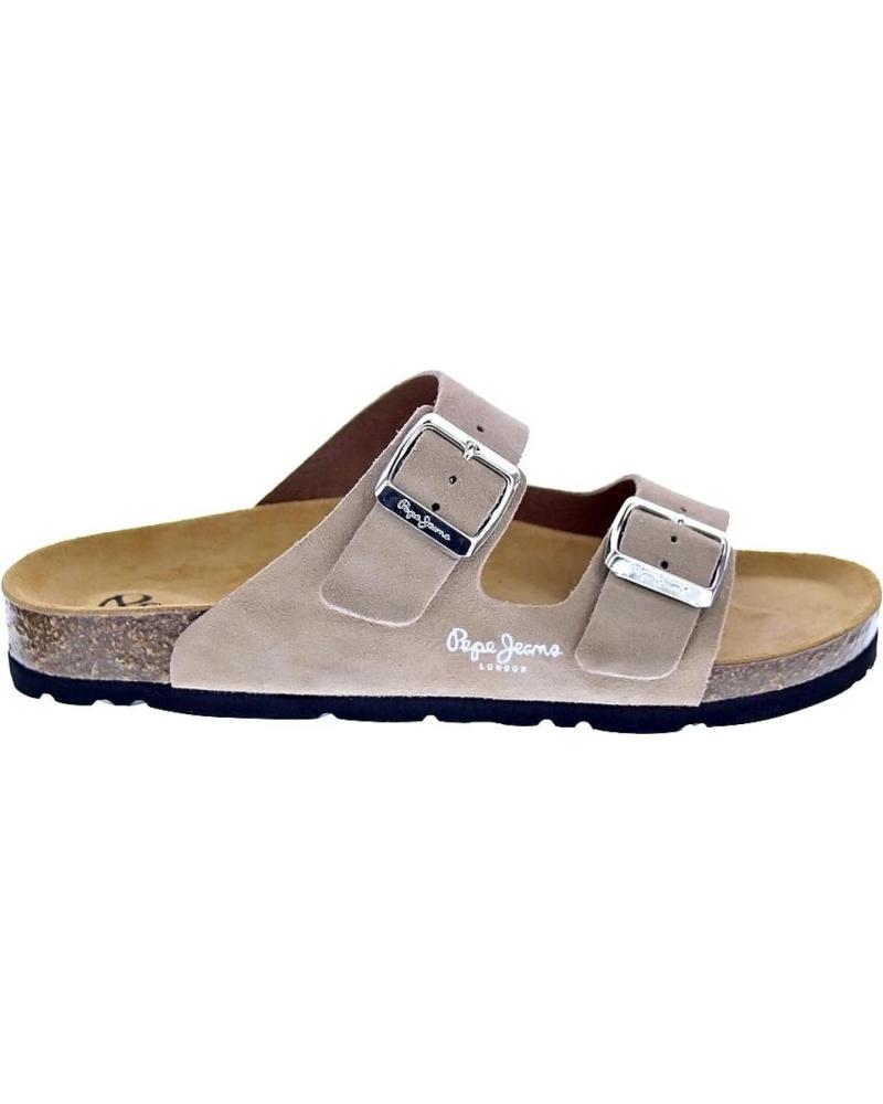 SANDALIAS PEPE JEANS OBAN SUEDE BEIGE MUJER BLANCO