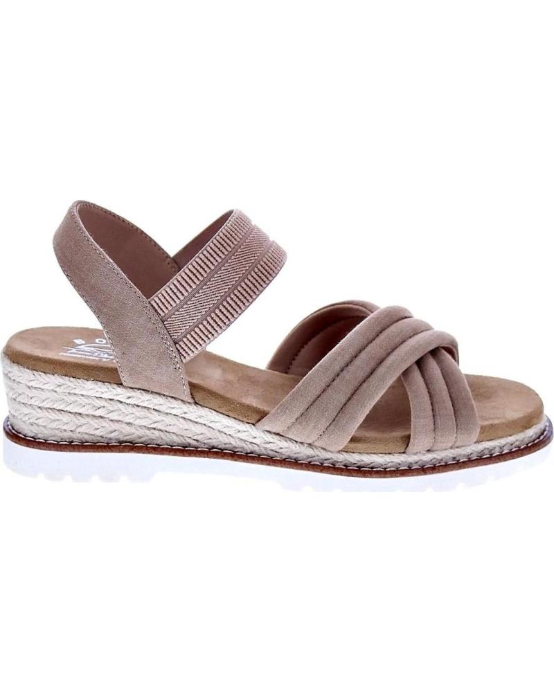 SANDALIAS SKECHERS BOBS DESERT CHILL SWEET CROSSING MUJER BEIGE BEIG