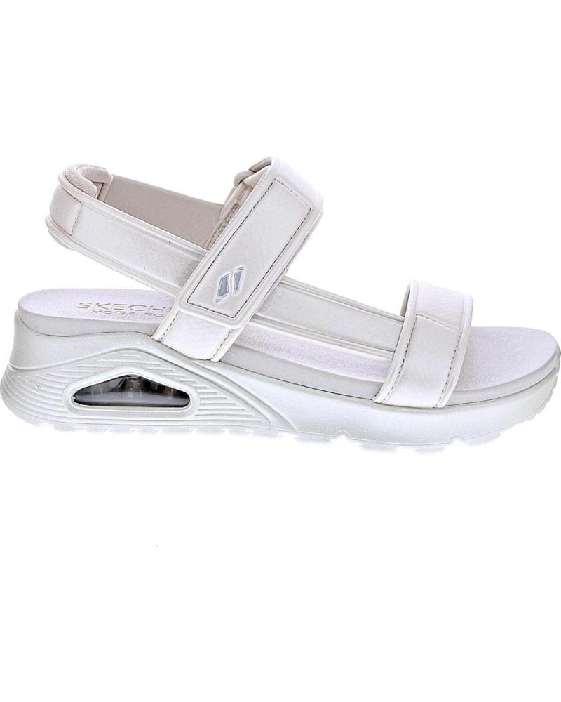 SANDALIAS SKECHERS UNO BASIC PRETTY MUJER BLANCO OFWHITTE