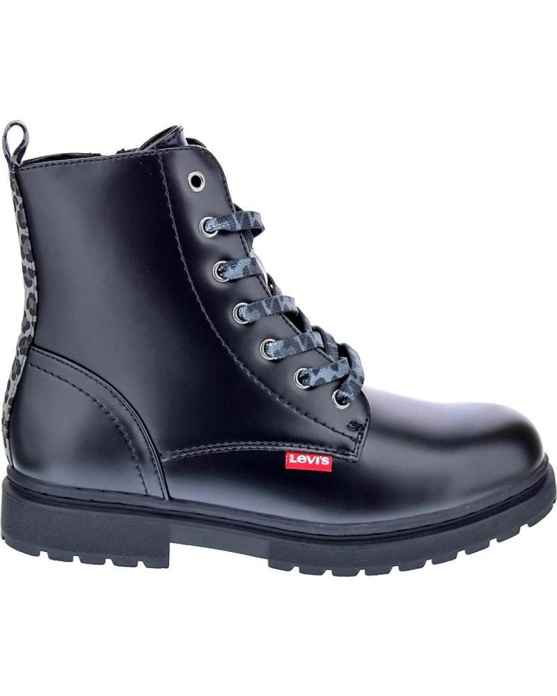 BOTINES LEVI´S CATHERINE CON CORDONES NEGROS NEGRO