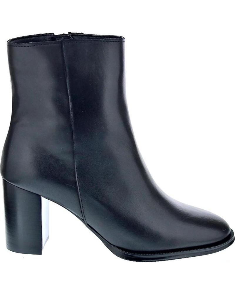 BOTINES ALPE MODELO 5157 CON TACÓN PARA MUJER - NEGRO NEGRO