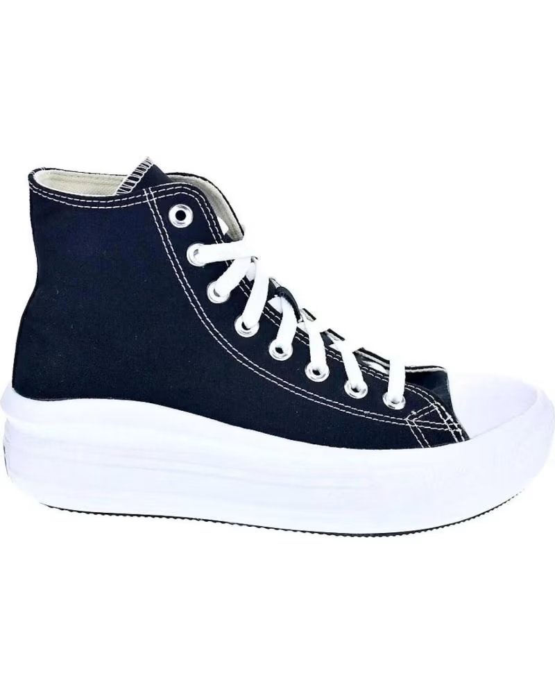 Converse Zapatillas para Mujer Chuck Taylor All Star Move Hi Plataforma 568497C Negro