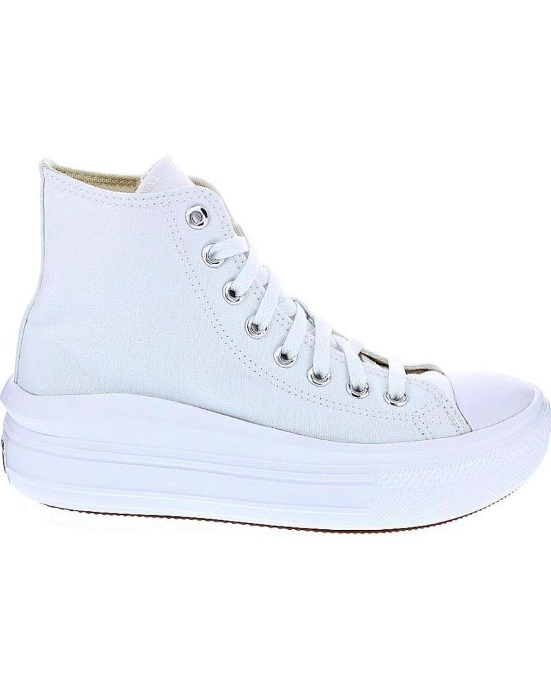 CONVERSE CHUCK TAYLOR STAR MOVE HI PLATAFORMA BOTÍN BLANCO BLANCO