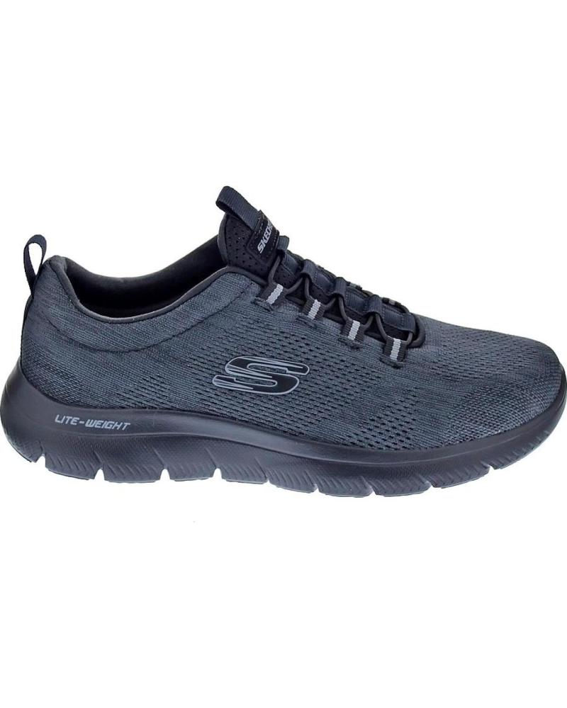 ZAPATILLAS SKECHERS SUMMITS-LOUVIN PARA HOMBRE NEGRO