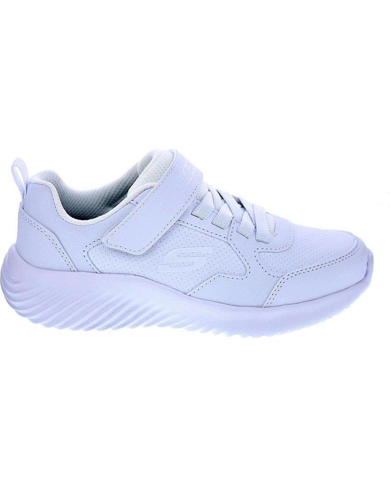 ZAPATILLAS DEPORTIVAS SKECHERS BOUNDER-POWER STUDY PARA NIÑA CON VELCRO BLANCO