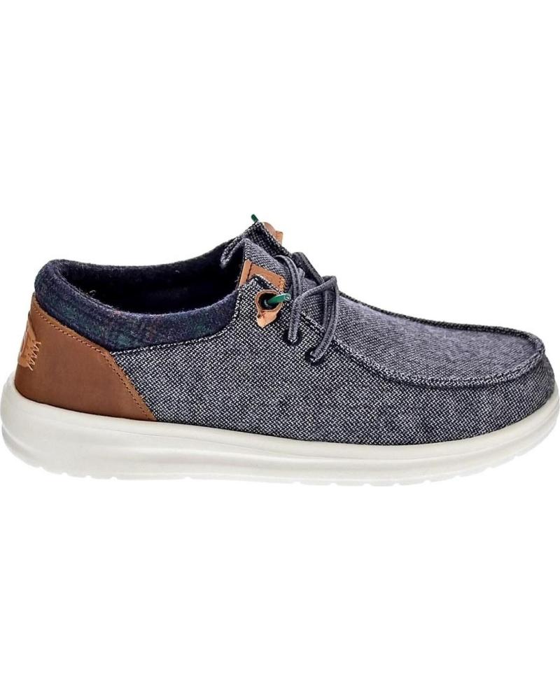 MOCASINES HEY DUDE WALLY GRIP HOMBRE CHARCOAL CHARCOAL