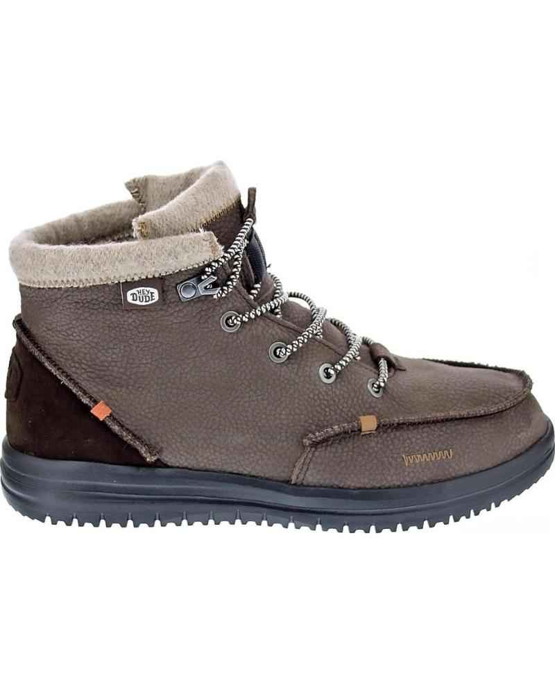 BOTÍN DE CUERO BRADLEY PARA HOMBRE HEY DUDE BROWN