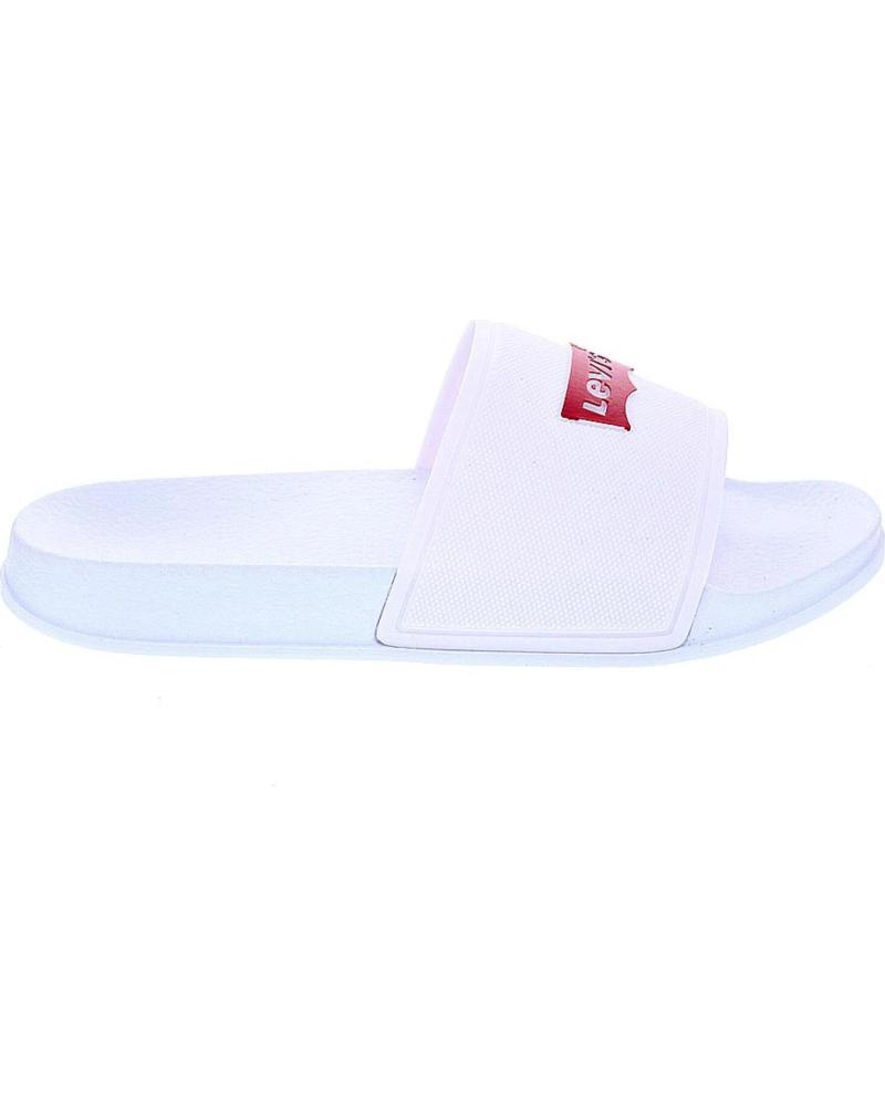CHANCLAS LEVI´S POOL TPR PARA NIÑO BLANCO