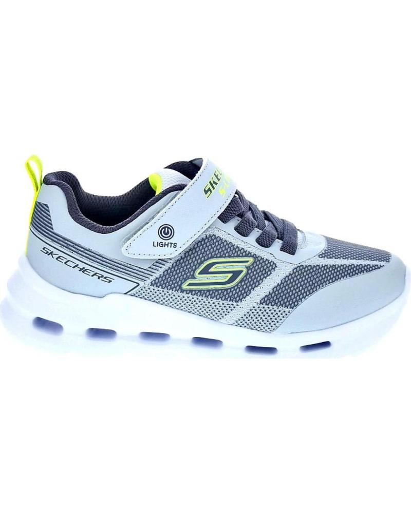 SKECHERS ZAPATILLAS SKECHERS GLIDE STEP PARA NIÑO, COLOR GRIS GRIS
