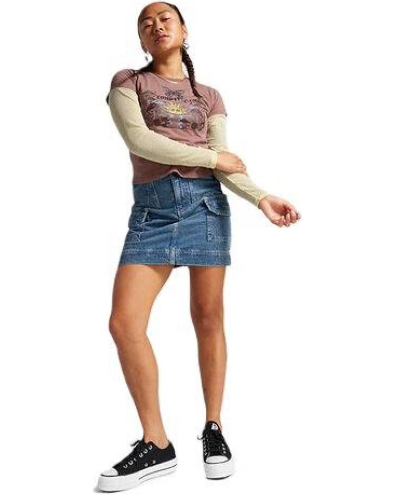 CAMISETA CONVERSE DE MANGA CORTA CON ESTAMPADO MARIPOSA PARA MUJER ROSA