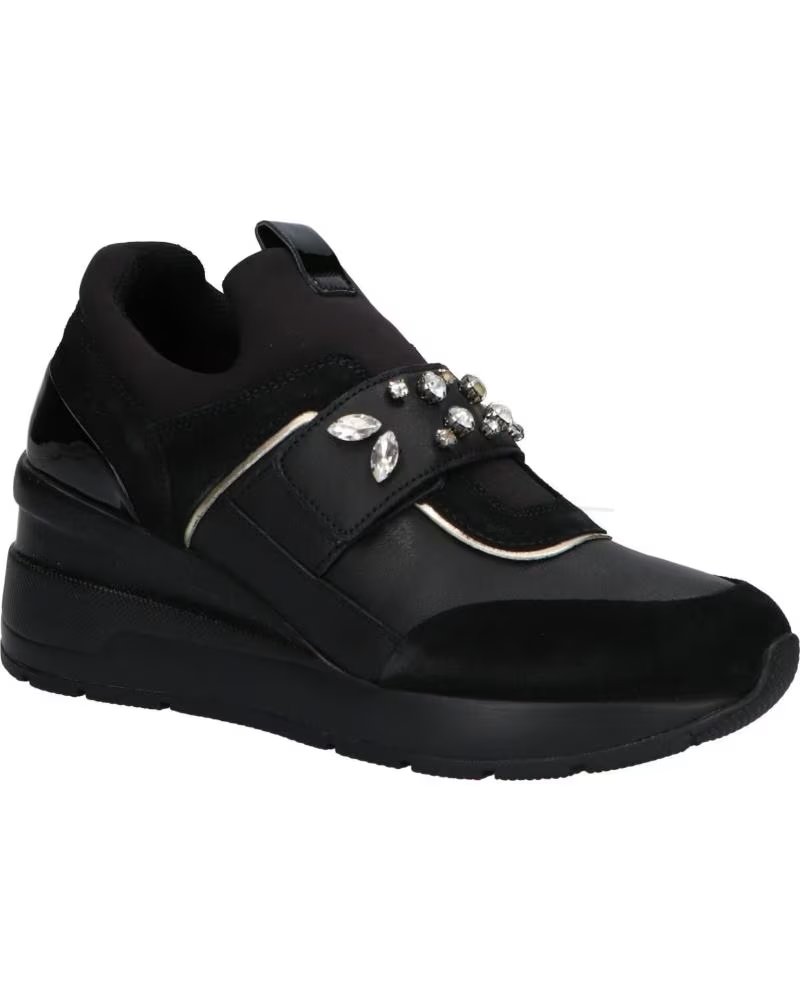 Zapatilla Casual Geox D Zosma Mujer Negra C9999 Black