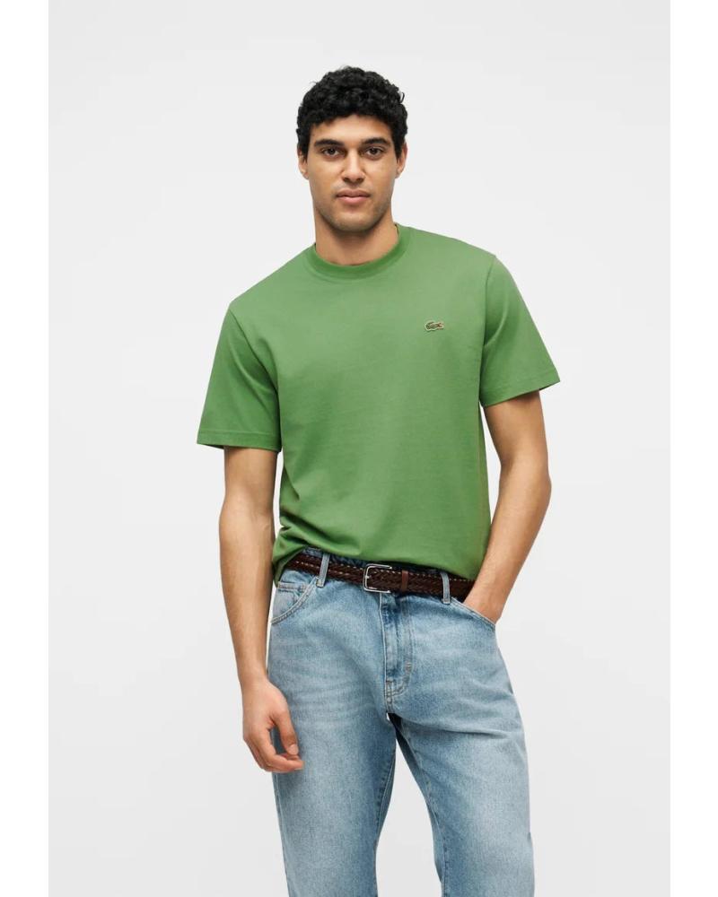 LACOSTE CAMISETA LACOSTE DE ALGODÓN PARA HOMBRE TH2827 MENTA MENTA