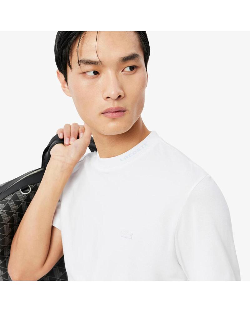 LACOSTE CAMISETA LACOSTE PIQUÉ JACQUARD TH5060 PARA HOMBRE BLANCO