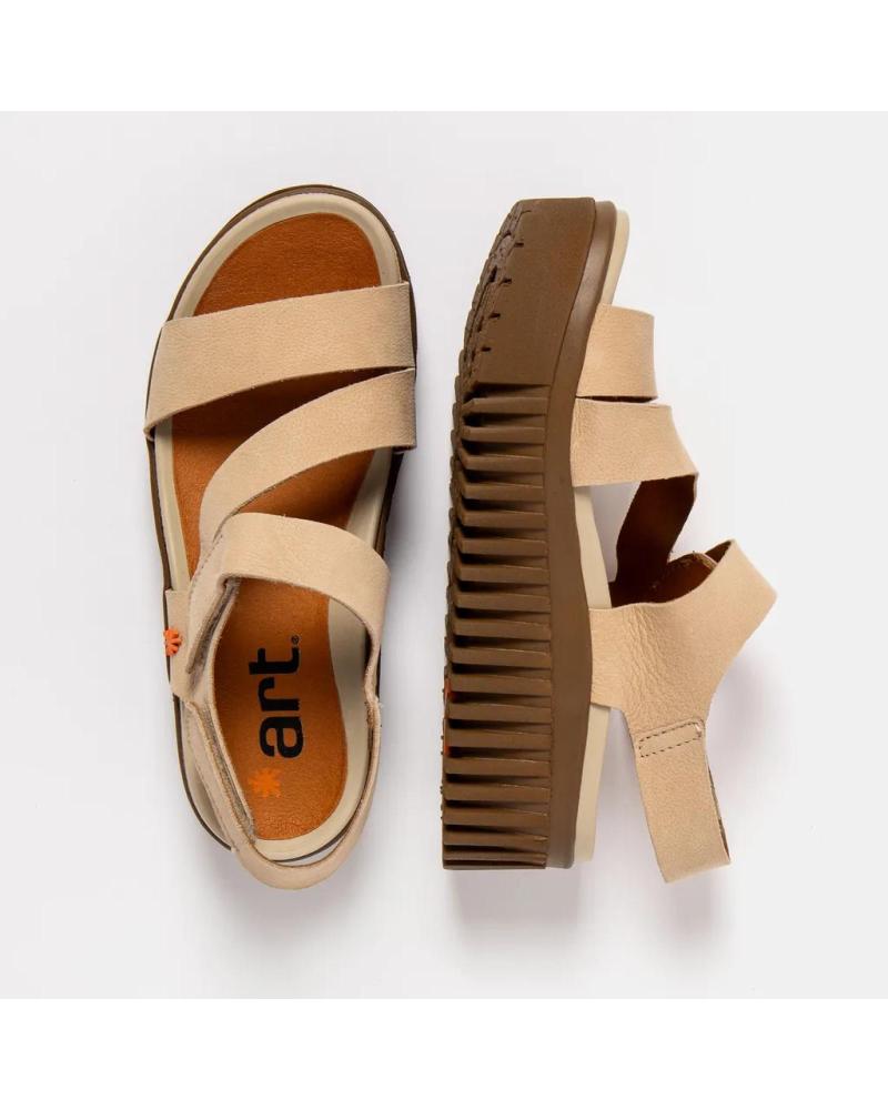 SANDALIAS MUJER ART BRIGHTON-P BLANCO CREAM CREAM