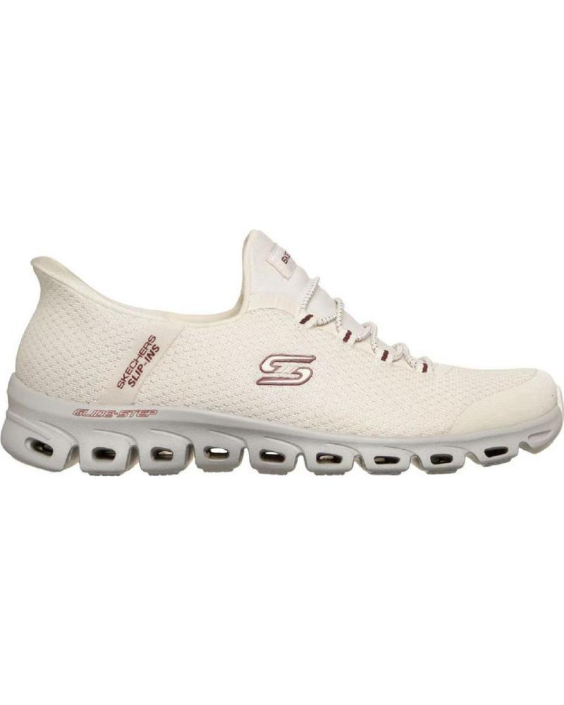 SKECHERS ZAPATILLAS SKECHERS MUJER SLIP-INS CASUAL CREMAS CREMA