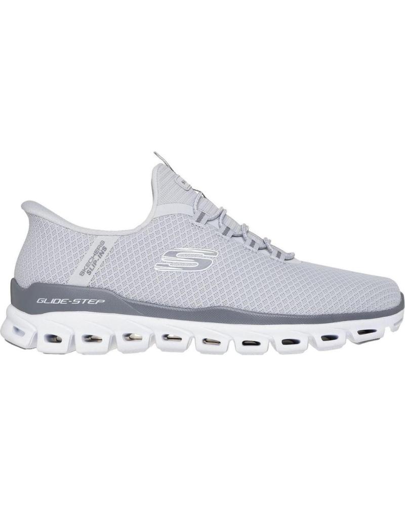 SKECHERS ZAPATILLAS CASUAL SKECHERS 233010 PARA HOMBRE, AZUL MARINO Y GRIS GRIS