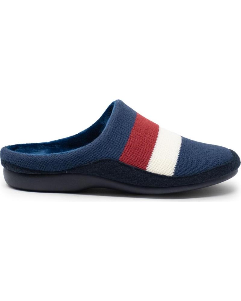 BEREVERE ZAPATILLAS DE ESTAR POR CASA BEREVERE CHNELA RALLADA MARINO AZUL