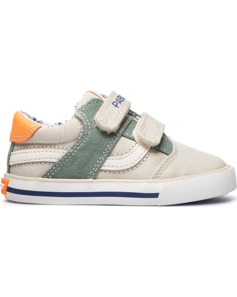 PABLOSKY ZAPATILLAS PABLOSKY DE LONA CON VELCRO PARA NIÑO BEIG