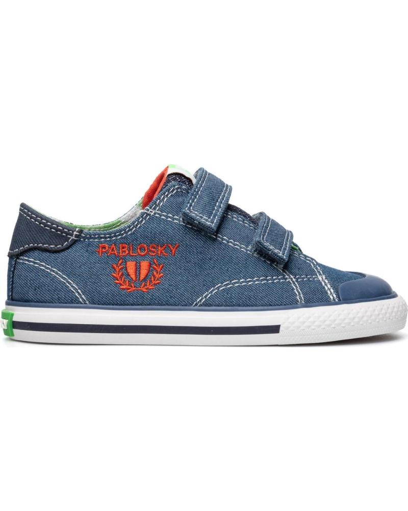 PABLOSKY ZAPATILLAS DE LONA PABLOSKY CON DOBLE CIERRE DE VELCRO PARA NIÑO JEANS